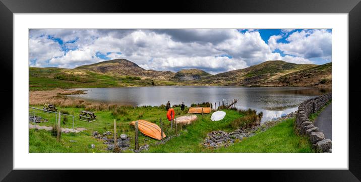 Views around Llyn cwmystradllyn and its valley Framed Mounted Print by Gail Johnson