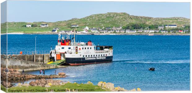 Across the Sound of Iona Canvas Print by Keith Douglas