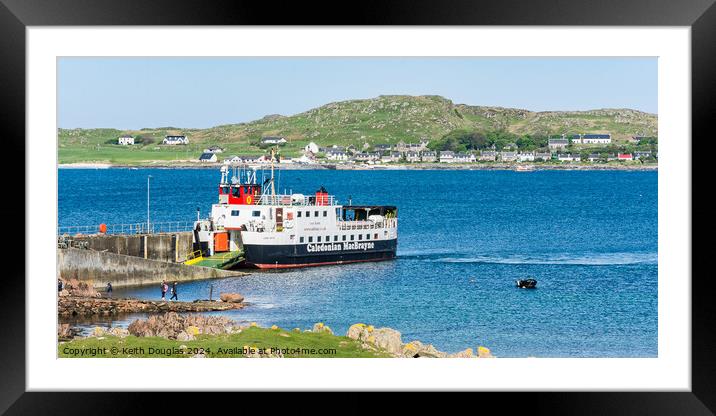 Across the Sound of Iona Framed Mounted Print by Keith Douglas