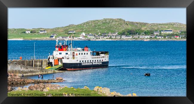 Across the Sound of Iona Framed Print by Keith Douglas