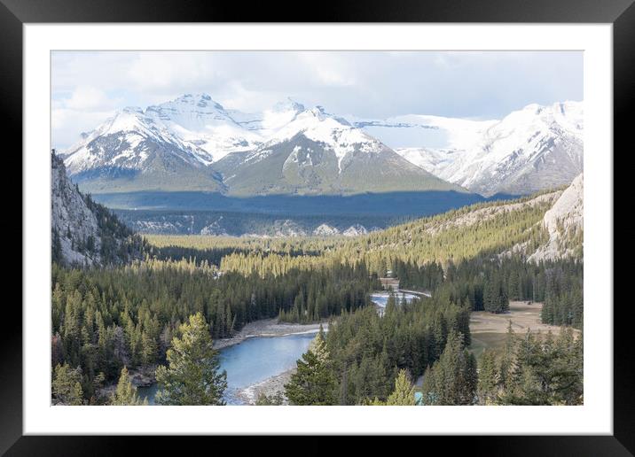 Rocky Mountains Framed Mounted Print by Graham Custance