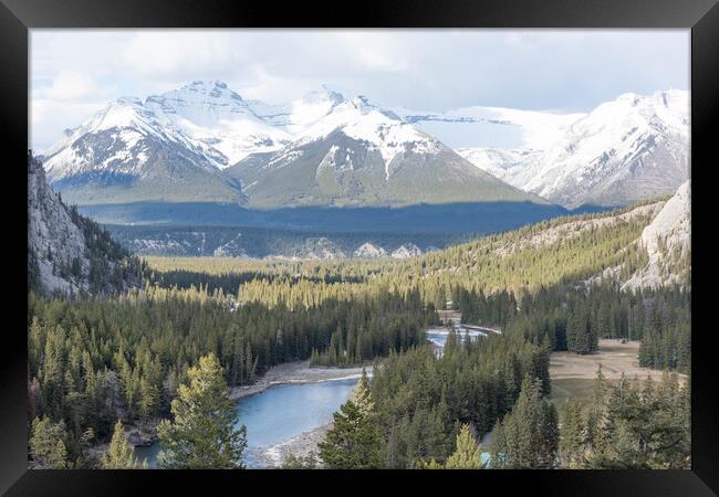 Rocky Mountains Framed Print by Graham Custance