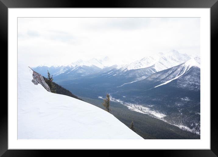 Rocky Mountains Framed Mounted Print by Graham Custance