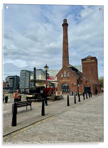 The Pumphouse Liverpool Acrylic by Sheila Ramsey