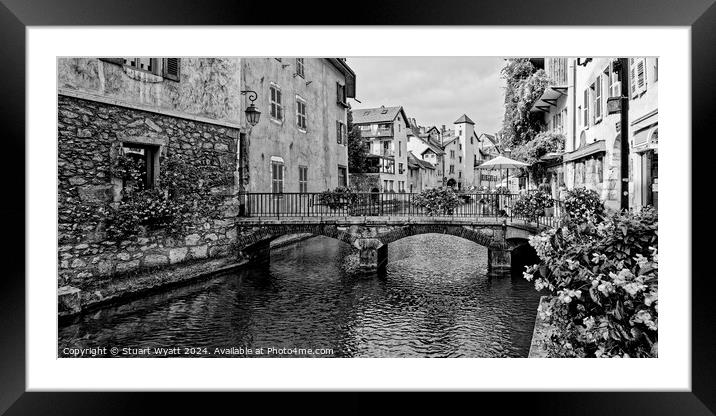 Annecy, France Framed Mounted Print by Stuart Wyatt