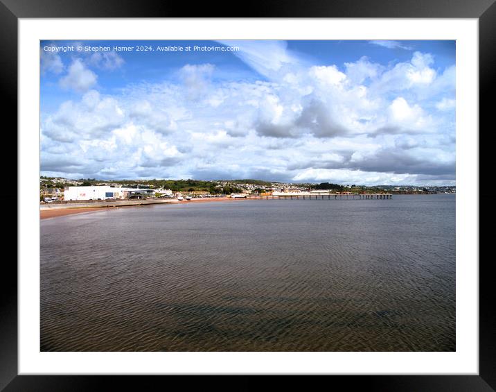 Paignton Seafront Framed Mounted Print by Stephen Hamer
