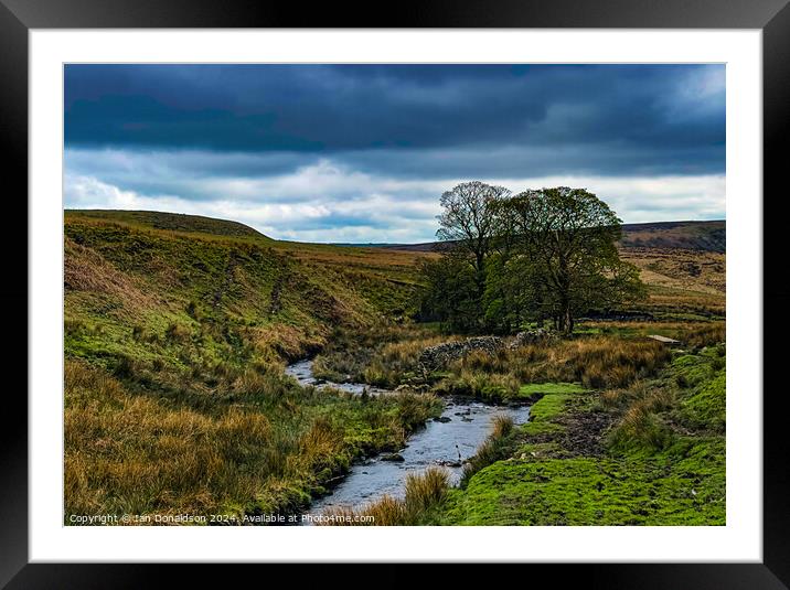 River Dane in the Peak District Framed Mounted Print by Ian Donaldson