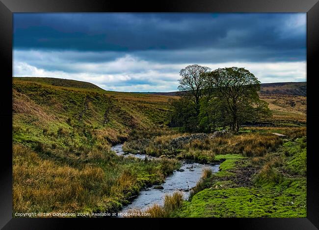 River Dane in the Peak District Framed Print by Ian Donaldson