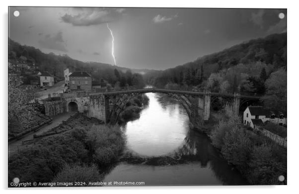 Ironbridge town Acrylic by Ironbridge Images