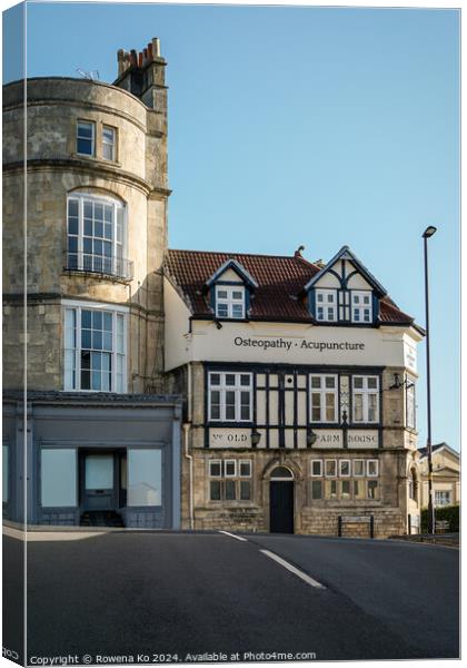 Photography of Ye Olde Farm House Pub in cotswold city Bath, somerset, UK  Canvas Print by Rowena Ko