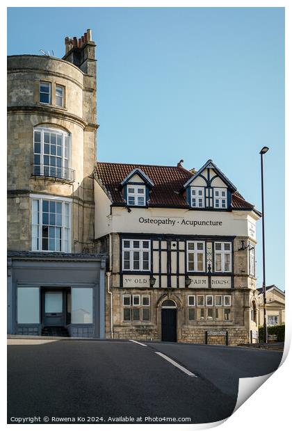 Photography of Ye Olde Farm House Pub in cotswold city Bath, somerset, UK  Print by Rowena Ko