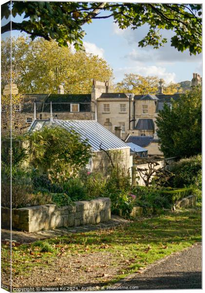 Photography of the Gravel Walk in cotswold city Bath, somerset, UK  Canvas Print by Rowena Ko