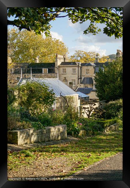 Photography of the Gravel Walk in cotswold city Bath, somerset, UK  Framed Print by Rowena Ko