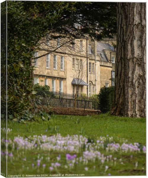 Photography of the Gravel Walk in cotswold city Bath, somerset, UK  Canvas Print by Rowena Ko