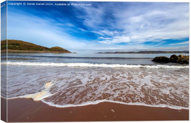 Firemore Sands, Poolewe Canvas Print by Derek Daniel