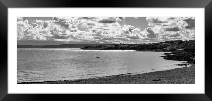 Moelfre Beach (Panoramic) Framed Mounted Print by Derek Daniel