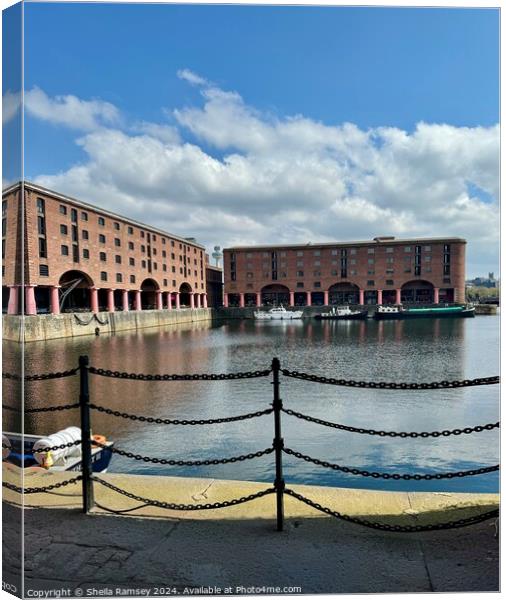 The Albert Dock Liverpool Canvas Print by Sheila Ramsey