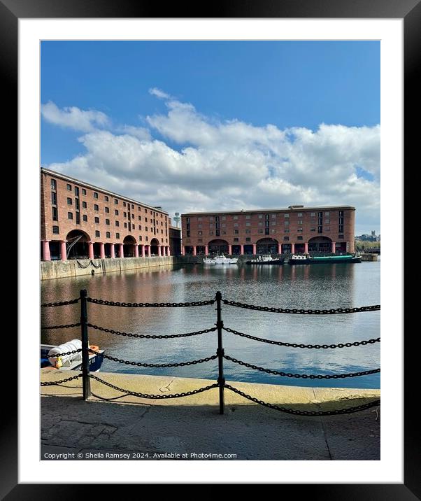 The Albert Dock Liverpool Framed Mounted Print by Sheila Ramsey