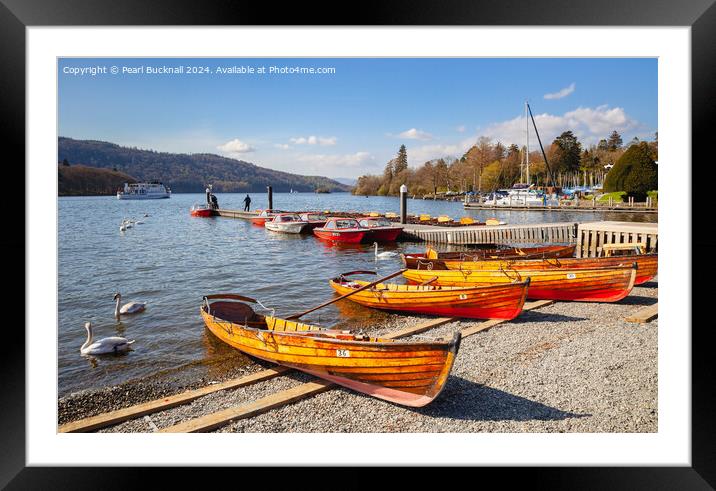 Bowness on Windermere Lake District Framed Mounted Print by Pearl Bucknall