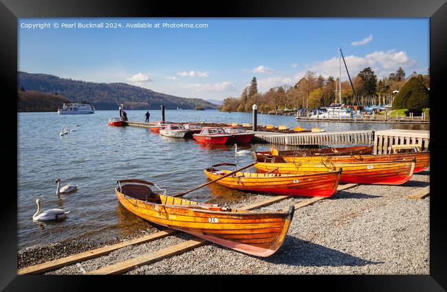 Bowness on Windermere Lake District Framed Print by Pearl Bucknall
