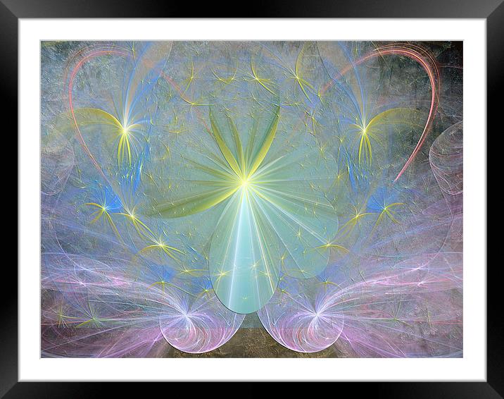 Angel Realm Framed Mounted Print by Elaine Manley