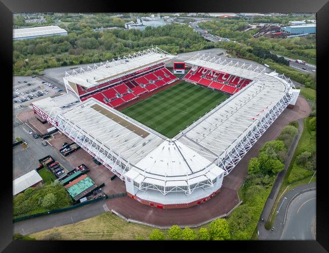 Stoke City Football Club Framed Print by Apollo Aerial Photography