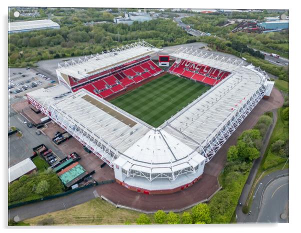 Stoke City Football Club Acrylic by Apollo Aerial Photography