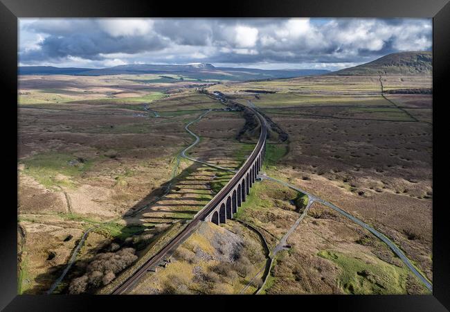 Ribblehead Viaduct Framed Print by Apollo Aerial Photography