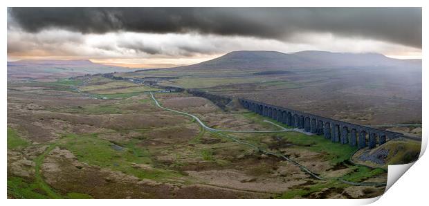 Ribblehead Viaduct Print by Apollo Aerial Photography