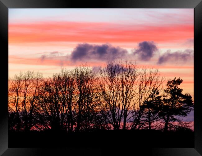 Cornish Sunset  Framed Print by Beryl Curran