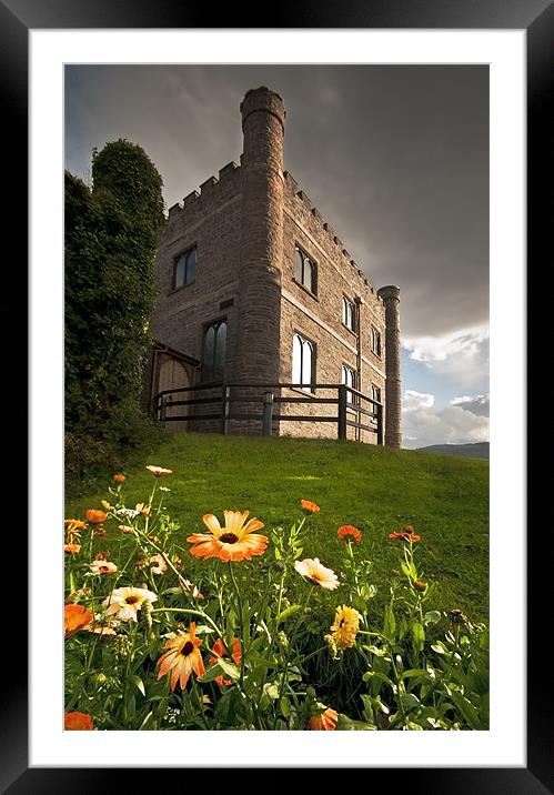 Abergavenny Castle Museum Framed Mounted Print by Creative Photography Wales