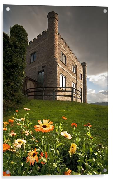 Abergavenny Castle Museum Acrylic by Creative Photography Wales