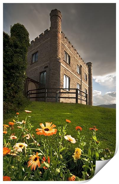 Abergavenny Castle Museum Print by Creative Photography Wales