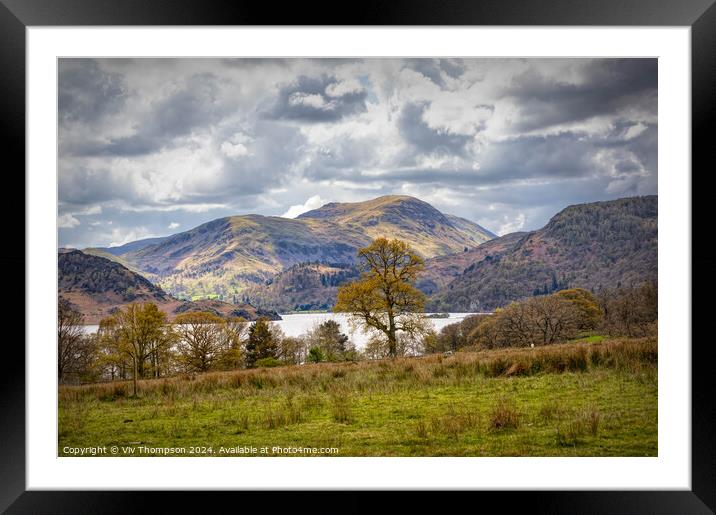 Ullswater View Framed Mounted Print by Viv Thompson