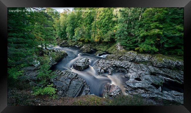 Randolphs Leap River Findhorn Framed Print by Tom McPherson