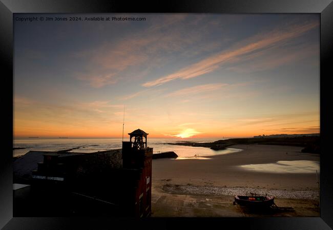 Cullercoats Lifeboat Station Sunrise Framed Print by Jim Jones