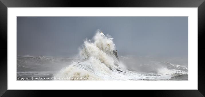 Stormy lighthouse  Framed Mounted Print by Neil McKenzie