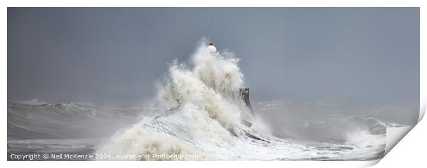 Stormy lighthouse  Print by Neil McKenzie