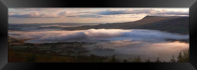 Llangorse Lake Dawn Framed Print by Creative Photography Wales