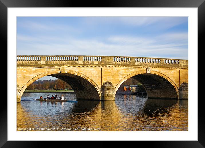 Regatta under the Bridge Framed Mounted Print by Oxon Images