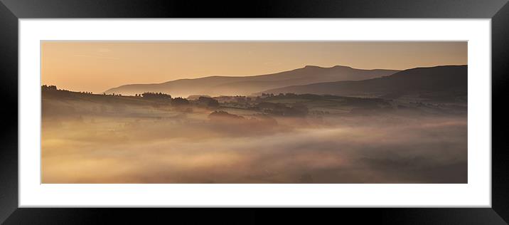 Pen y Fan Dawn Framed Mounted Print by Creative Photography Wales
