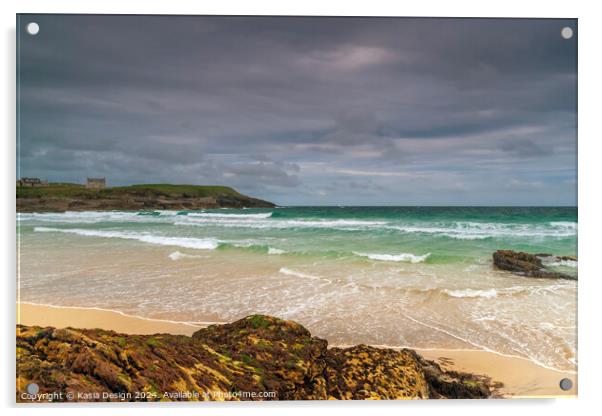 Port Ness Bay, Isle of Lewis Acrylic by Kasia Design