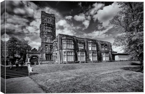 Cliffe Castle - Keighley, West Yorkshire - Mono Canvas Print by Glen Allen