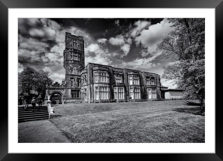 Cliffe Castle - Keighley, West Yorkshire - Mono Framed Mounted Print by Glen Allen