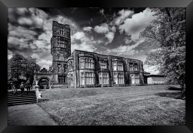 Cliffe Castle - Keighley, West Yorkshire - Mono Framed Print by Glen Allen