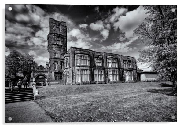 Cliffe Castle - Keighley, West Yorkshire - Mono Acrylic by Glen Allen