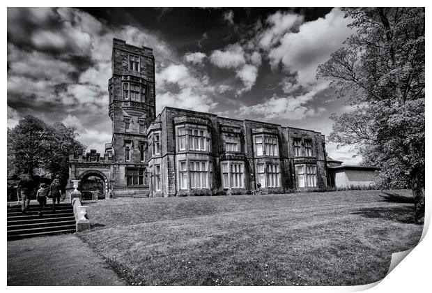 Cliffe Castle - Keighley, West Yorkshire - Mono Print by Glen Allen