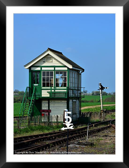 Mangapps Signal Box Framed Mounted Print by Chris Thaxter