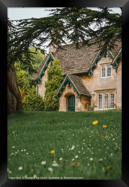 Photography of Park Farm Cottage in cotswold city Bath, somerset, UK  Framed Print by Rowena Ko