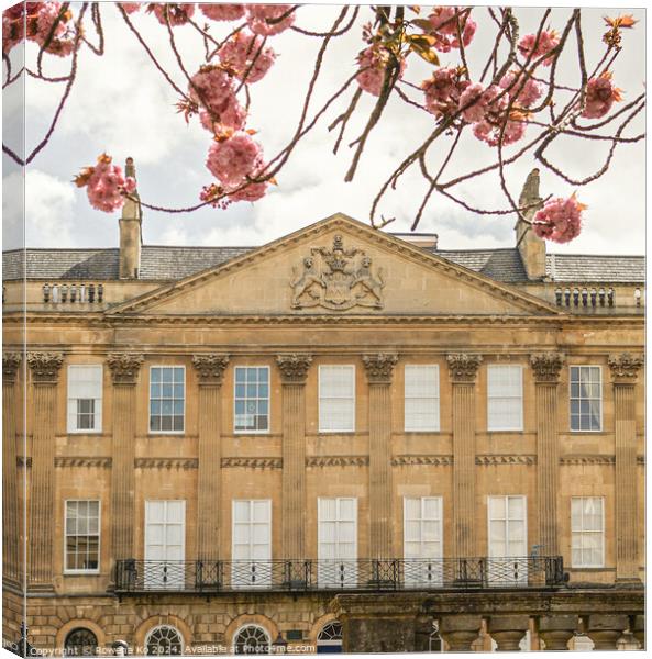 Photography of spring in cotswold city Bath, somerset, UK  Canvas Print by Rowena Ko